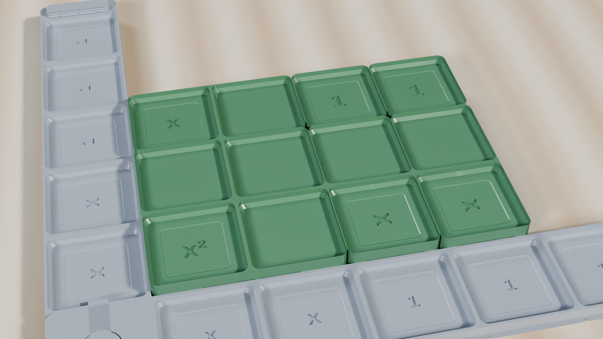 90-Degree Interlocking L-Frame Grid