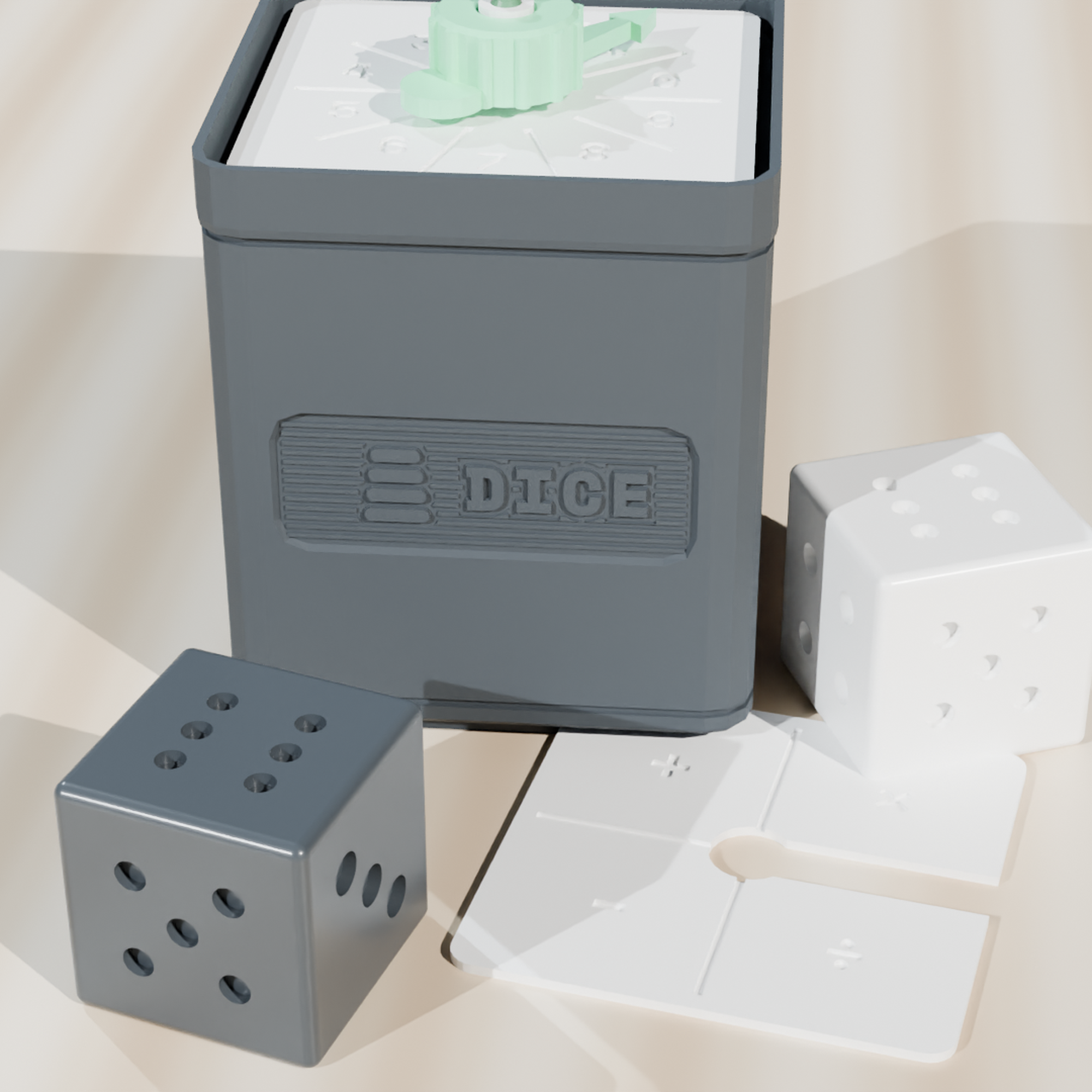 Probability Lab Dual-Cage Spinner Square View