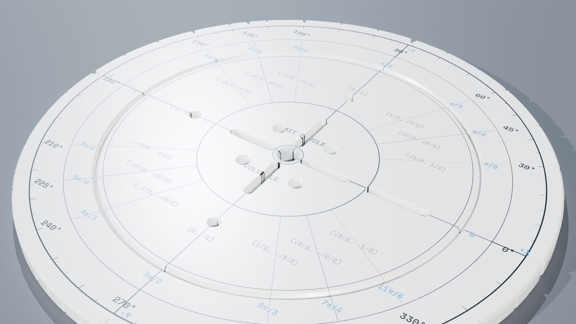 Unit Circle Volvelle Desktop View